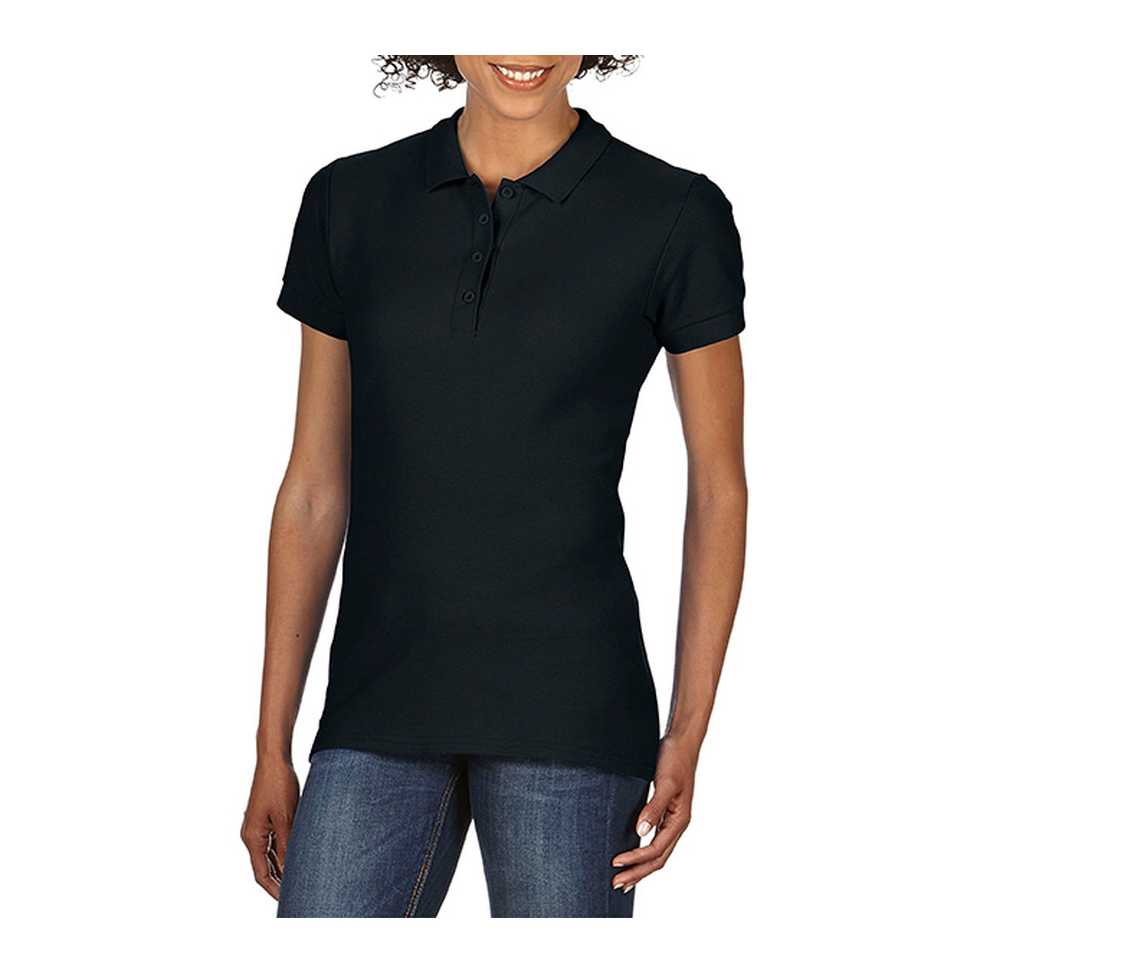 SOFTSTYLE POLO MUJER DOBLE PIQUE