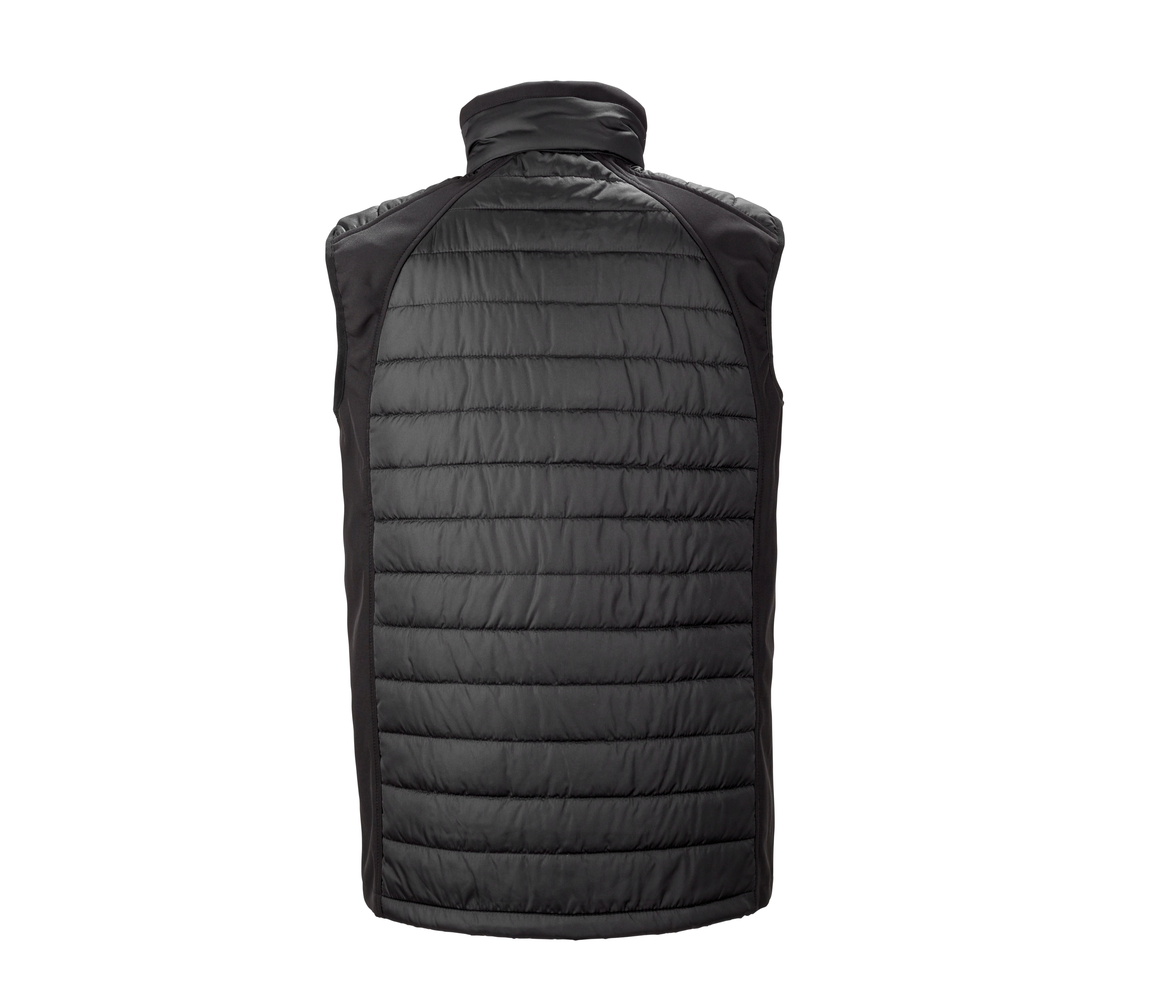 BLACK COMPASS PADDED SOFTSHELL JACKET