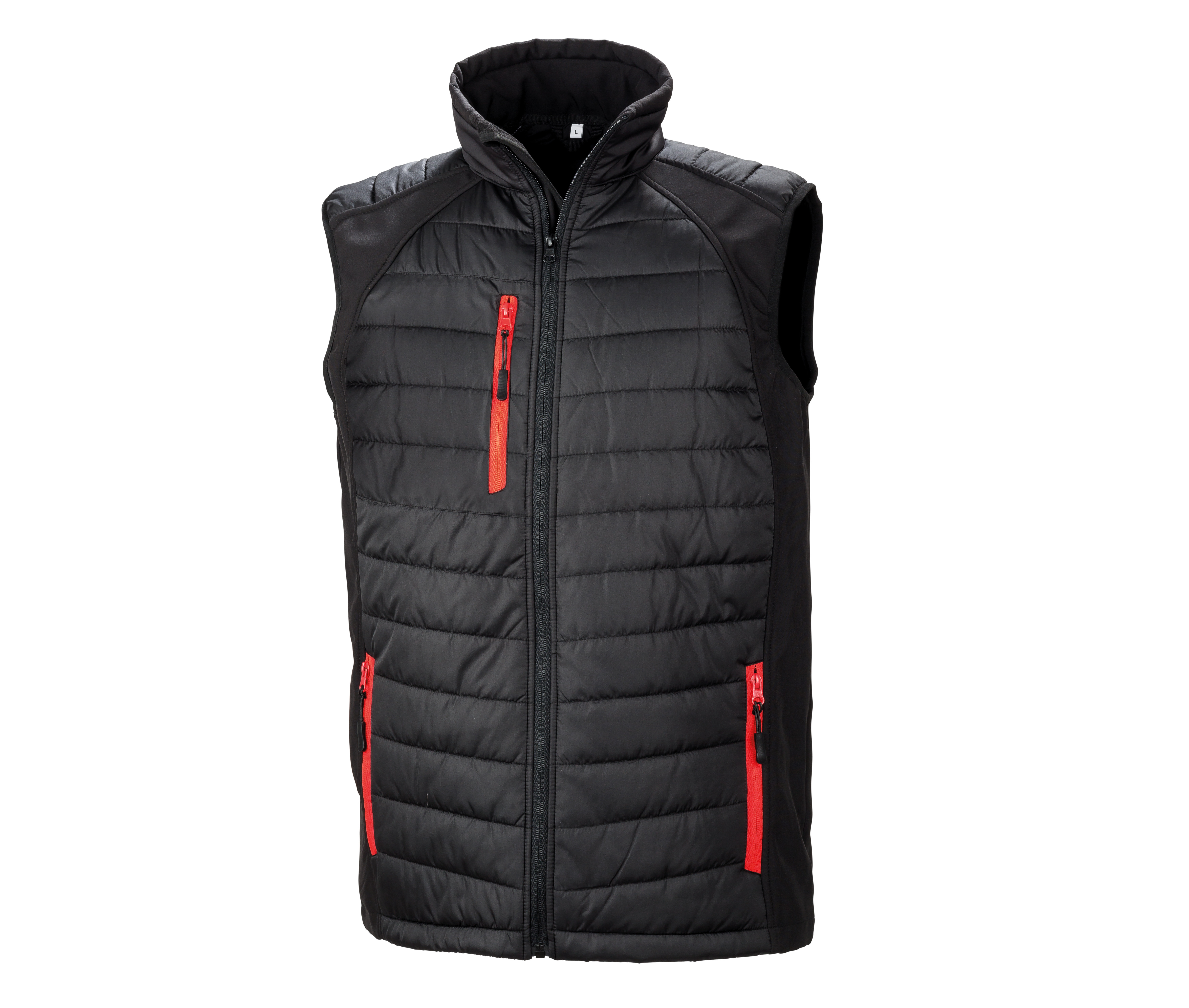 BLACK COMPASS PADDED SOFTSHELL JACKET