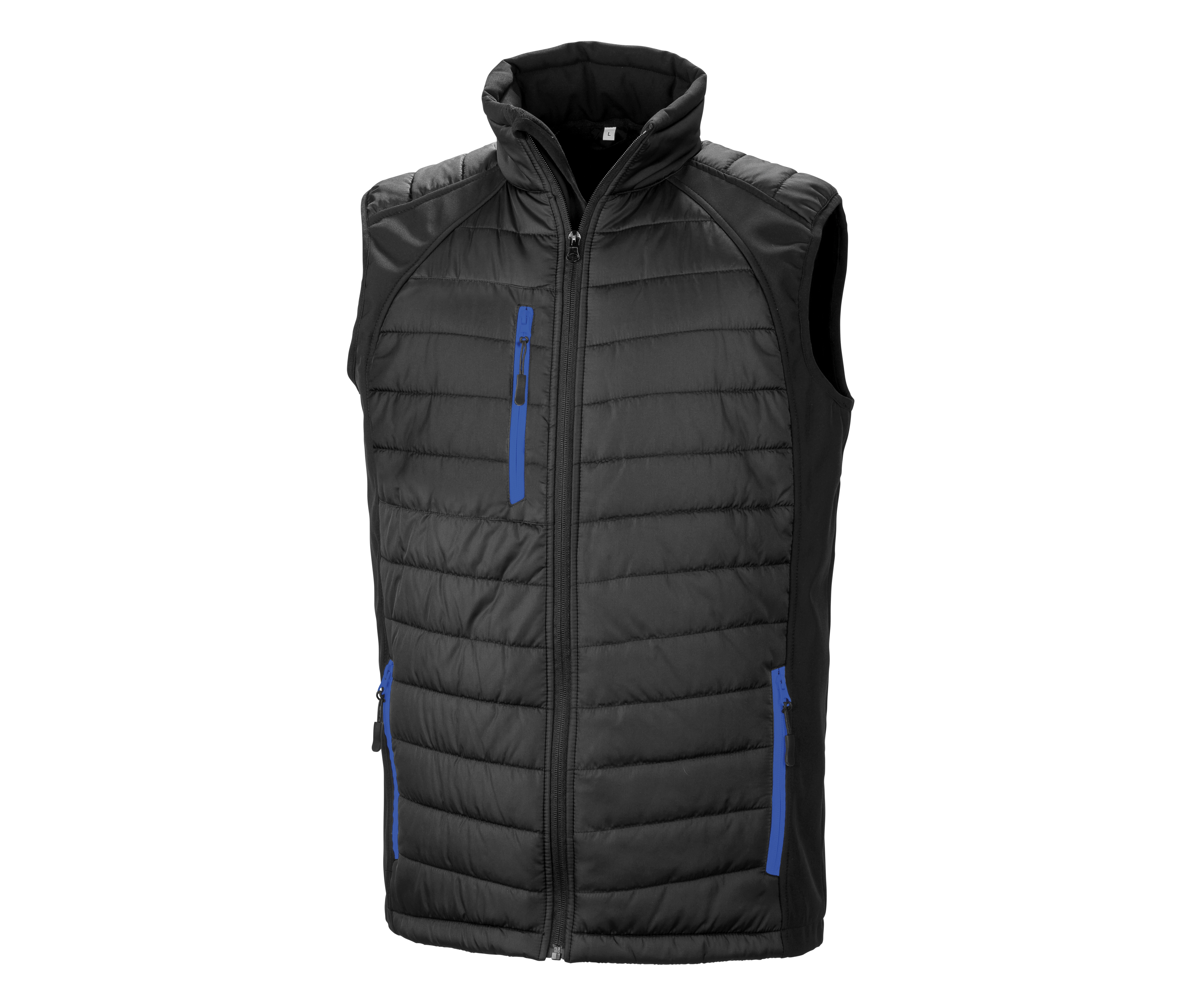 BLACK COMPASS PADDED SOFTSHELL JACKET