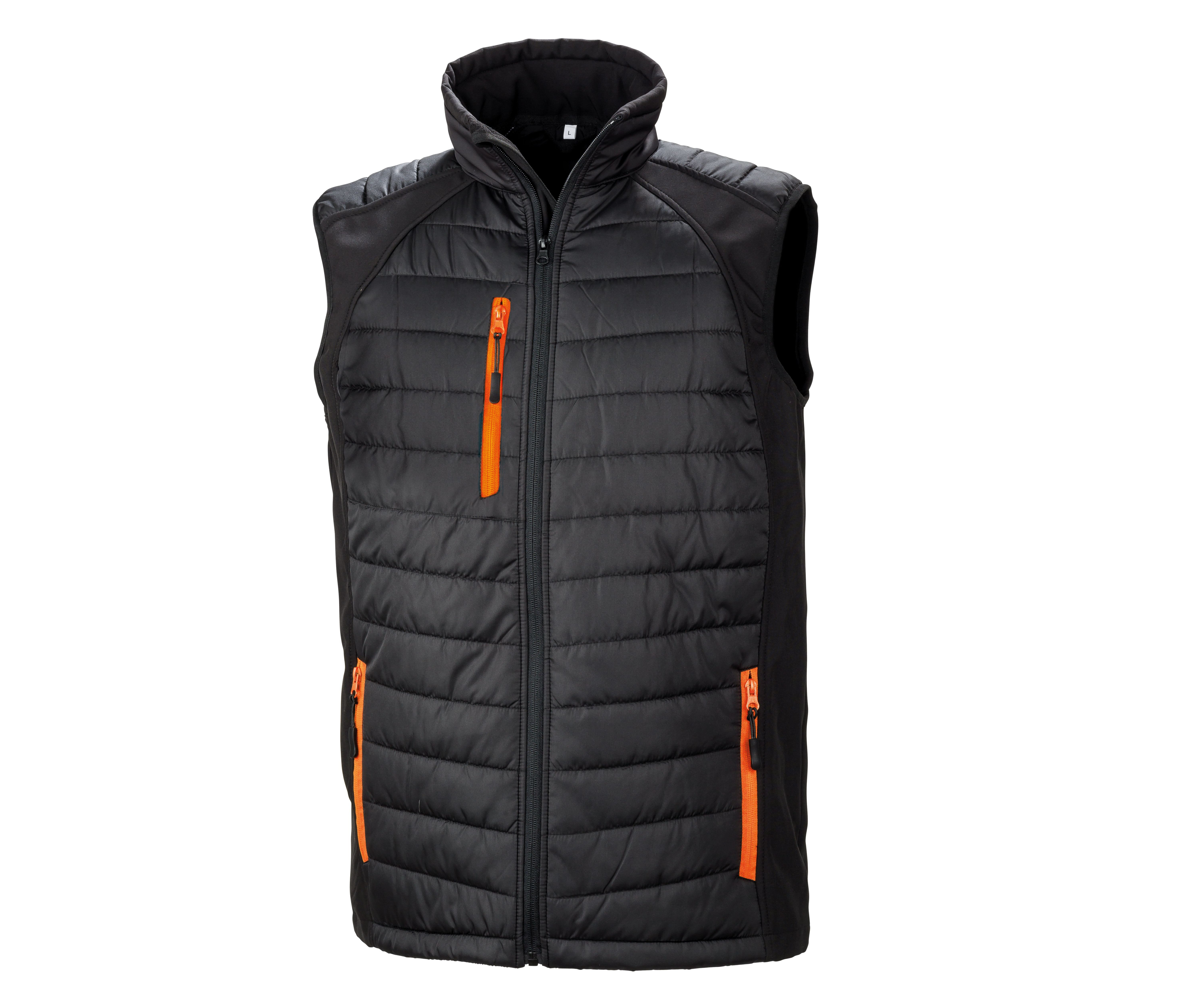 BLACK COMPASS PADDED SOFTSHELL JACKET