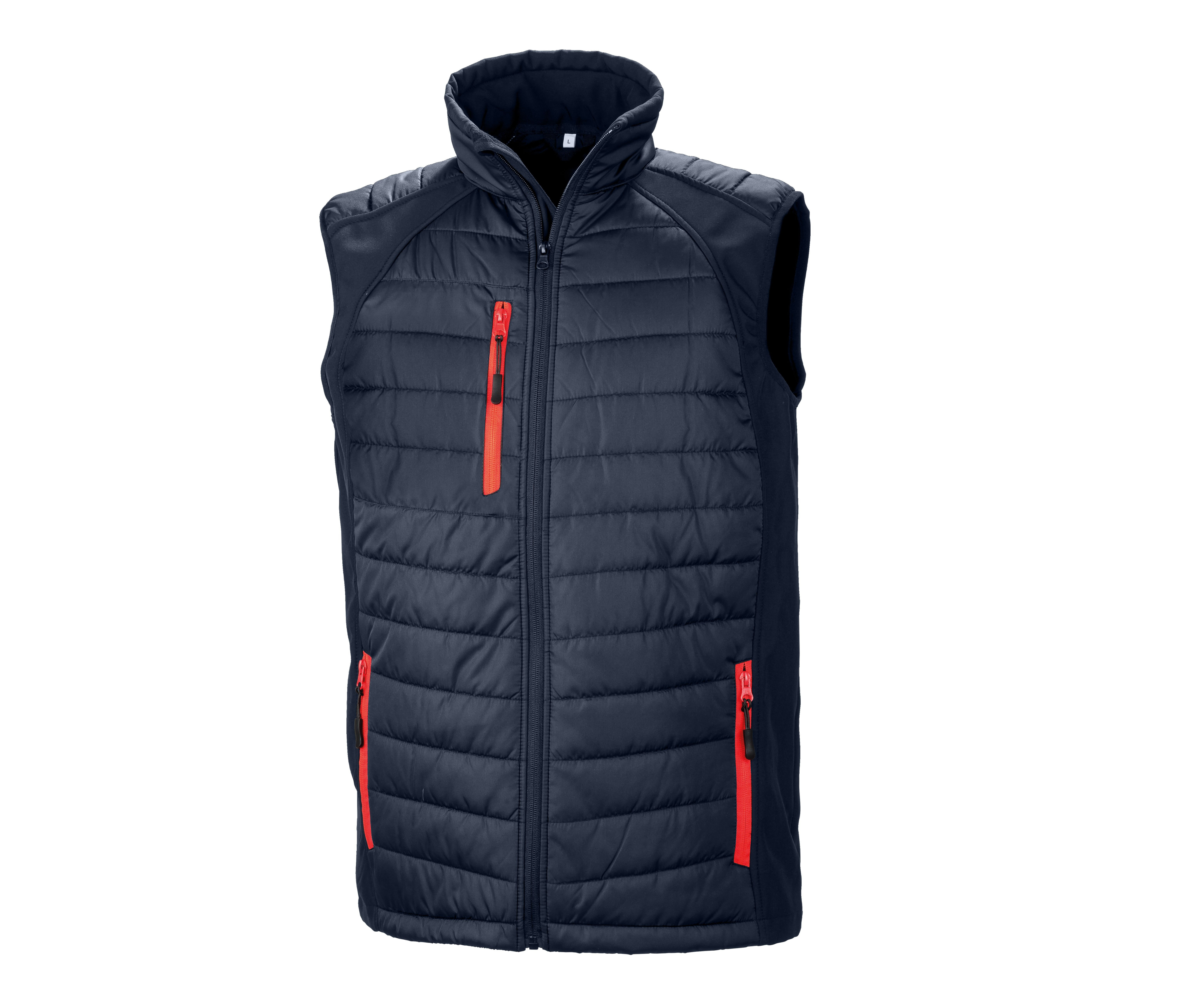 BLACK COMPASS PADDED SOFTSHELL JACKET