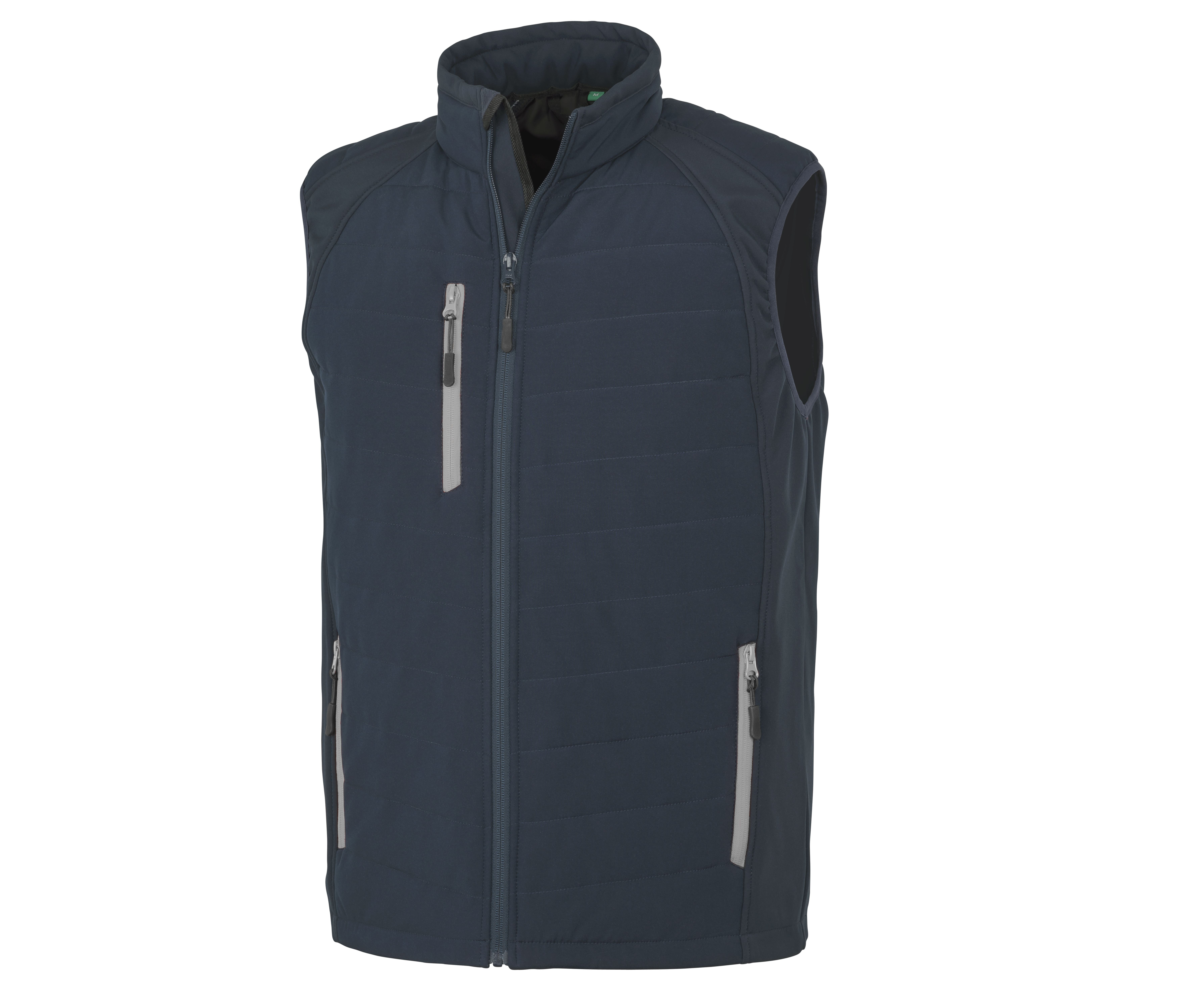 BLACK COMPASS PADDED SOFTSHELL JACKET