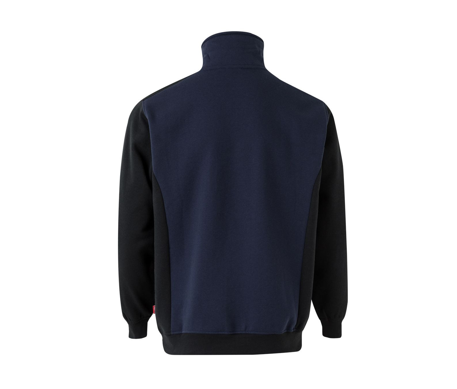 SUDADERA BICOLOR CON CUELLO DE CREMALLERA