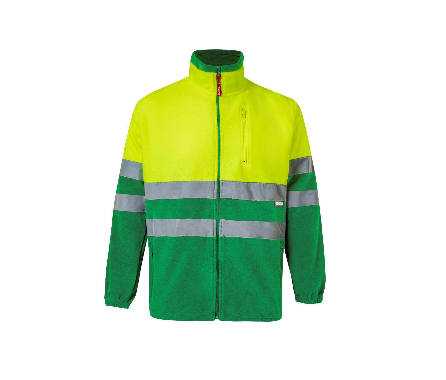 CHAQUETA POLAR BICOLOR DE ALTA VISIBILIDAD