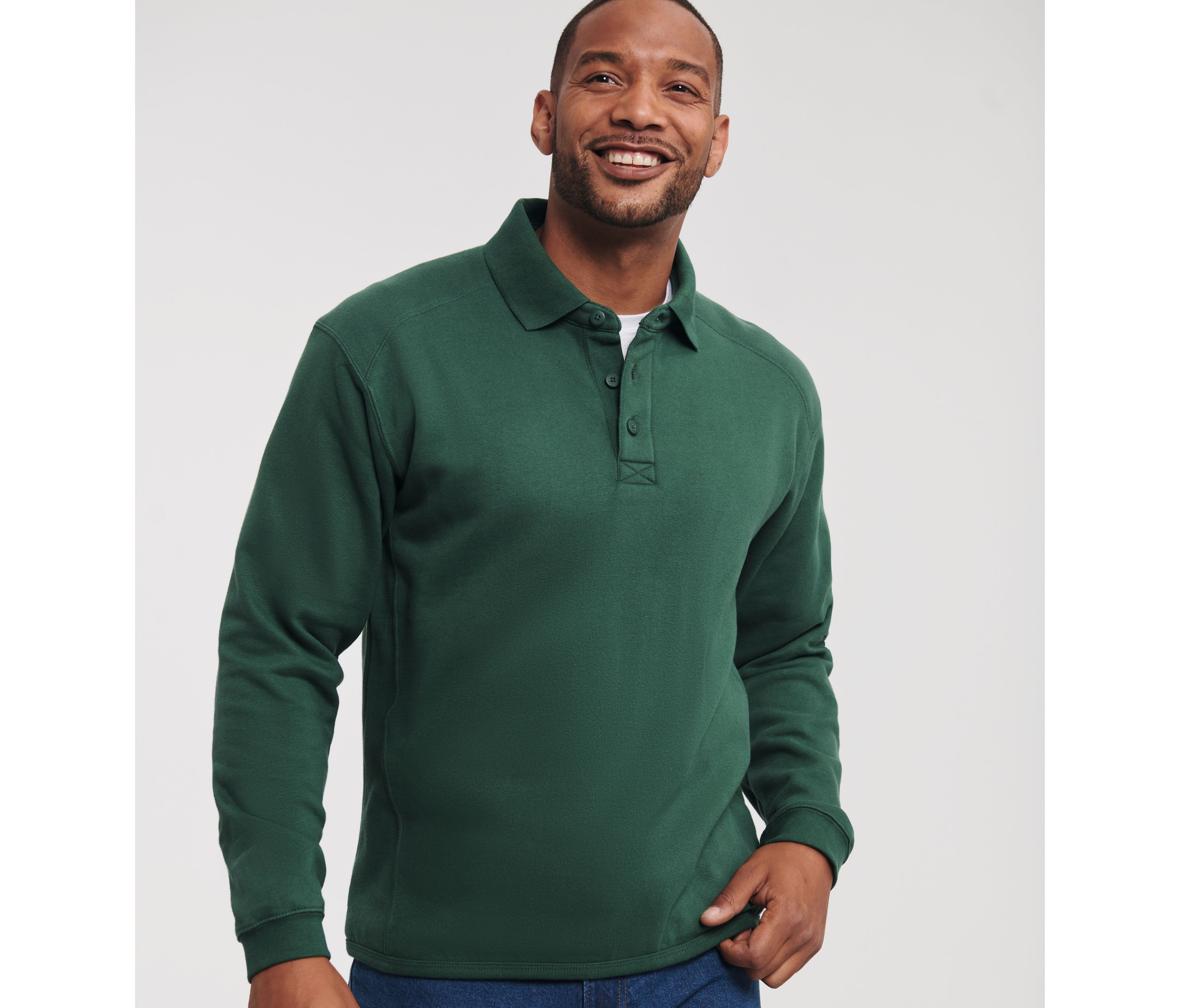 SWEATSHIRT COL POLO 60 °