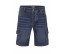 MULTI-POCKET STRETCH DENIM BERMUDA SHORTS
