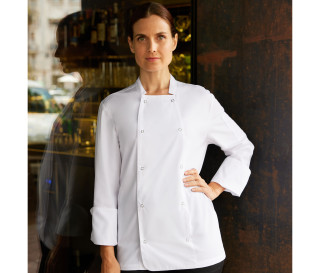 CHAQUETA DE COCINERO CON BOTONES PRESION